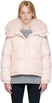 Yves Salomon - Army Pink Quilted Down Jacket
