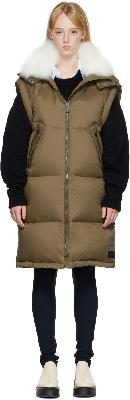 Yves Salomon - Army Khaki Quilted Down Vest