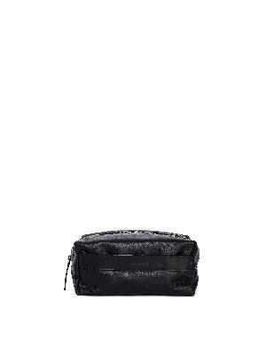 Ann Demeulemeester Black Leather Wash Bag