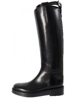 Ann Demeulemeester Black leather high boots