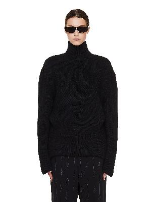 Balenciaga Black Wool Upside Down Sweater
