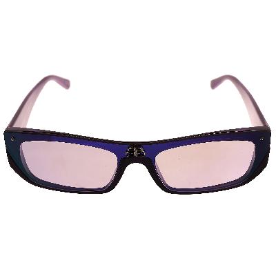 Balenciaga Purple Rectangle Sunglasses