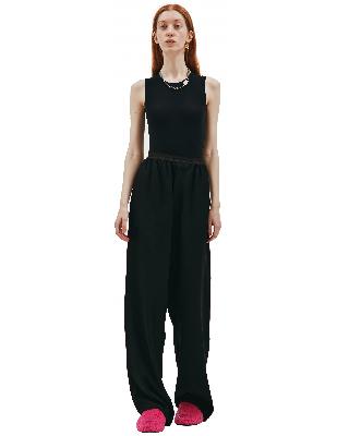 Balenciaga Mid-waist Elastic Pants in black