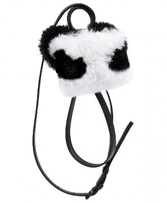 Balenciaga Fluffy panda airpods case with strap