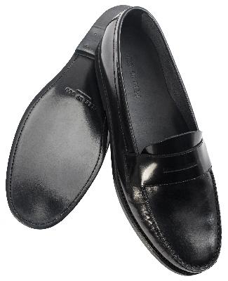 Fear of God Leather penny loafers in black