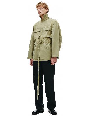 Fear of God Belted Cotton Jacket In Army