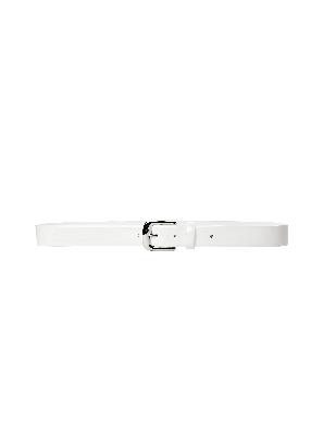 Maison Margiela White Patent Leather Belt