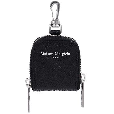 Maison Margiela Leather AirPods Case in Black