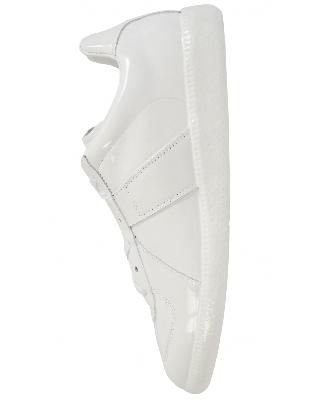 Maison Margiela Replica Patent Leather Sneakers In White