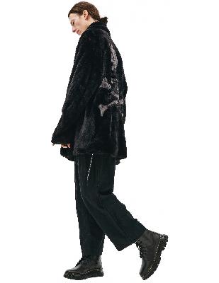 Mastermind WORLD Black faux fur jacket