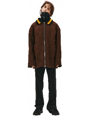 OAMC Wool jacket with knitted collar