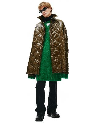 Raf Simons Oversized Quilted Jacket in khaki