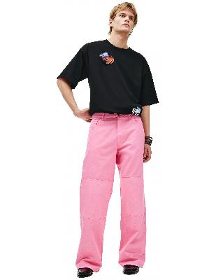 Raf Simons Denim workwear pants in pink