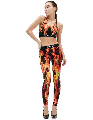 VETEMENTS Fire print leggings