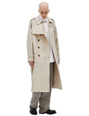 VETEMENTS Scribbled-print trench coat