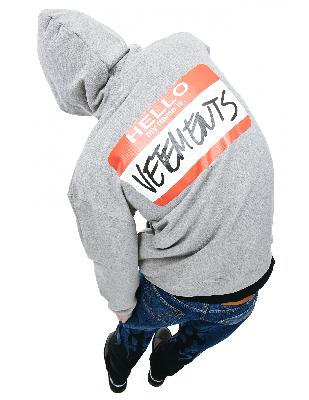 VETEMENTS Grey Logo hoodie
