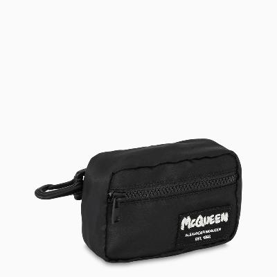 Black logoed small pouch